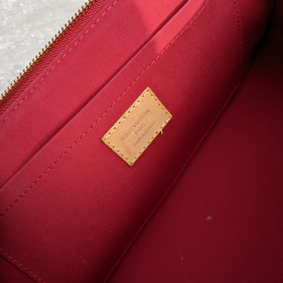 Louis Vuitton  bags vernis Tote Bag Rosewood red champagne - Picture 6 of 13